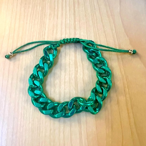 Emerald Green Chunky Link Bracelet *NEW* - Picture 3 of 6